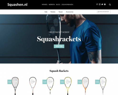 squashen, rackets en kleding